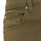 Calça jeans feminina estilo &amp; co com controle de barriga e perna reta, verde, tamanho 4