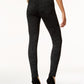 Leggings femininas estilo &amp; co, estampadas, com costura frontal, pretas, tamanho pequeno pequeno