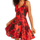 Vestido curto com recorte nas costas e abertura nas costas, tamanho 5, vermelho, City Studios Juniors