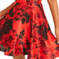Vestido curto com recorte nas costas e abertura nas costas, tamanho 5, vermelho, City Studios Juniors
