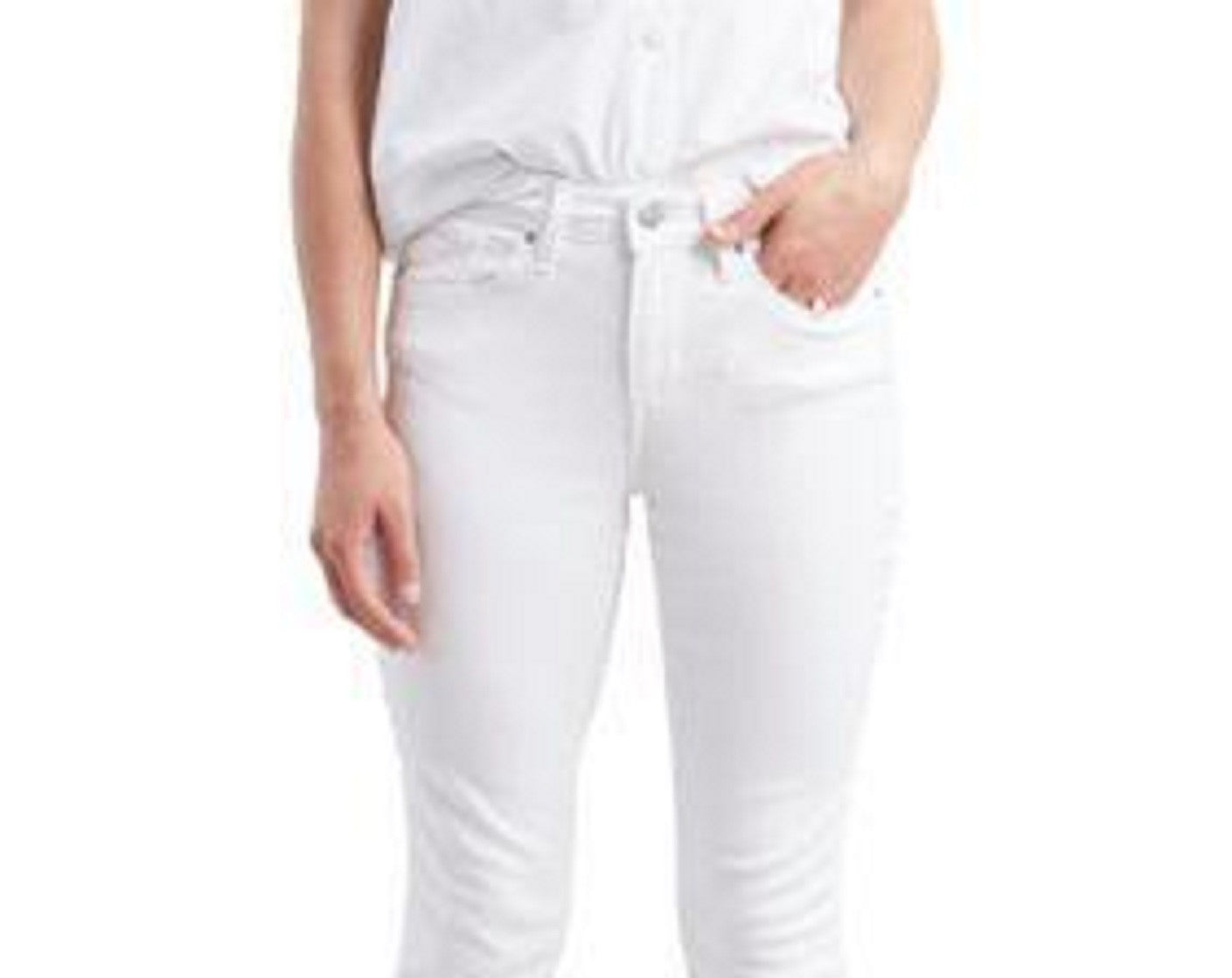 Calça jeans skinny Levi's Classic Modern de cintura média feminina, tamanho natural 10