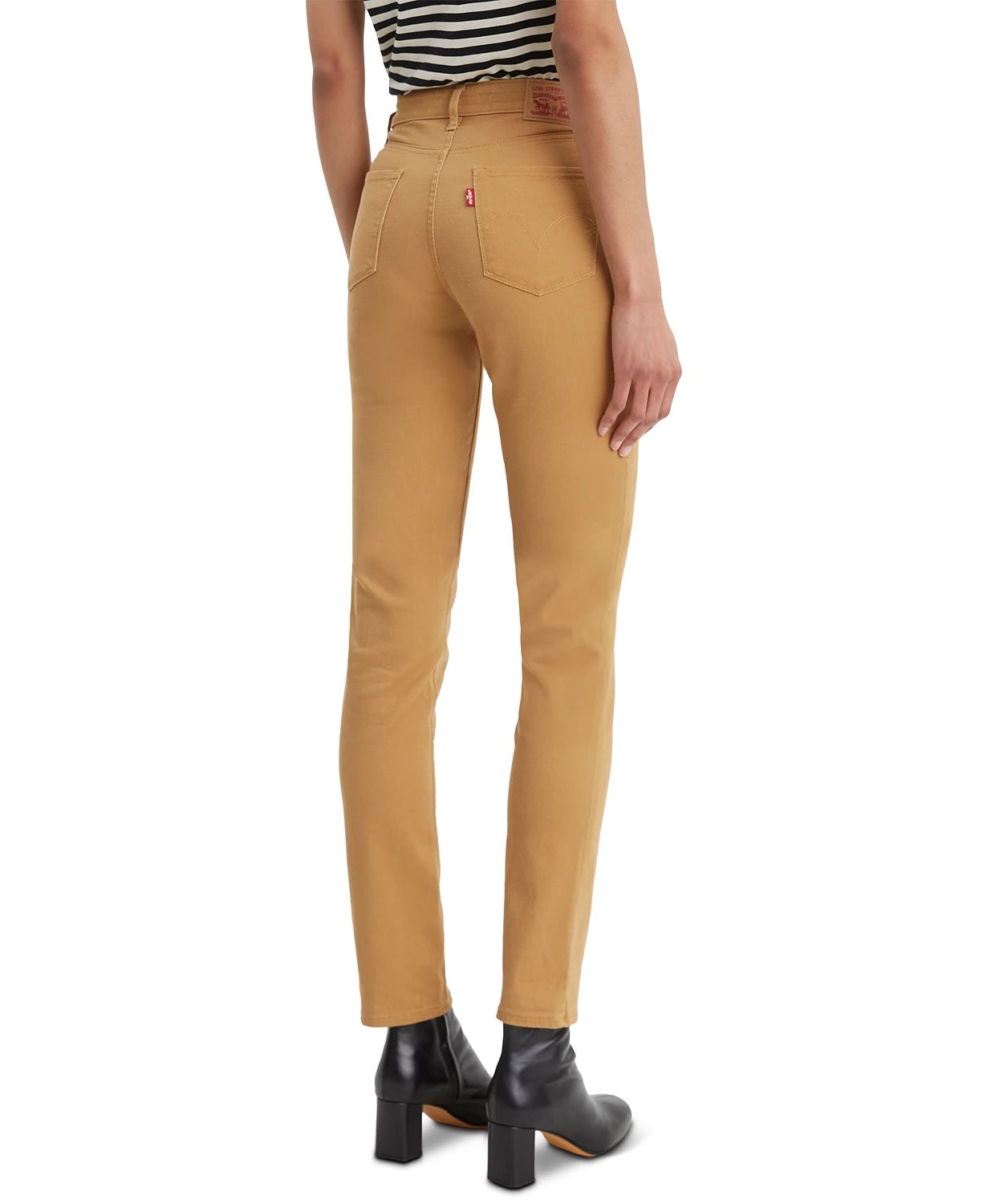 Calça jeans skinny clássica feminina Levi's marrom tamanho 18