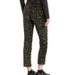 Calça jeans Levi's Feminino Limitada 724 Estampada Cropped Reta Verde Tamanho 32