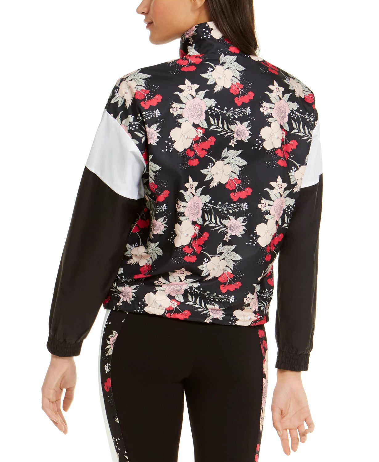 Jaqueta Puma Feminina Estampada com Blocos Preta Tamanho P