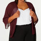 Xale feminino plus size multiuso Sl Fashions roxo tamanho 3 extra grande