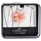 Broche de lapela masculino The Gift com flor rosa tamanho regular