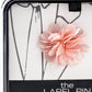 Broche de lapela masculino The Gift com flor rosa tamanho regular