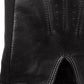 Luvas de couro elástico Isotoner Signature para homens, pretas, tamanho grande