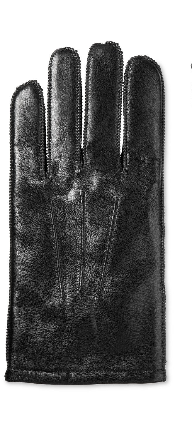 Luvas de couro Thermaflex masculinas Isotoner Signature, pretas, tamanho médio