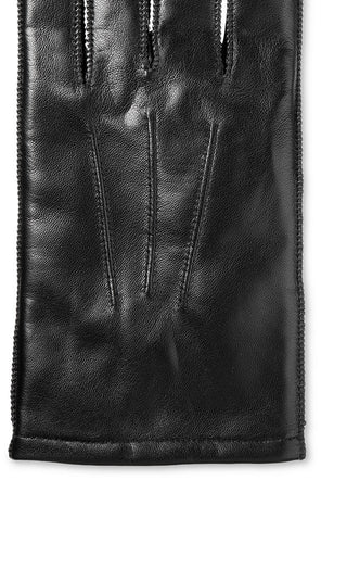 Luvas de couro Thermaflex masculinas Isotoner Signature, pretas, tamanho médio