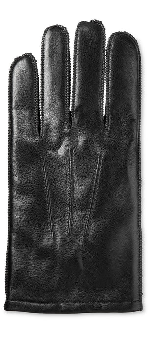 Luvas de couro Thermaflex masculinas Isotoner Signature, pretas, tamanho extra grande