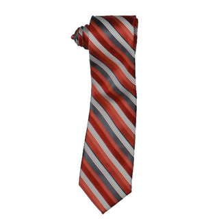 Cinto de seda skinny listrado masculino Van Heusen, laranja, tamanho regular