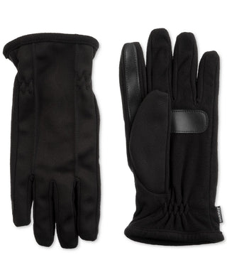 Luvas Isotoner Signature Stretch Smartouch Masculinas Pretas - Tamanho Grande