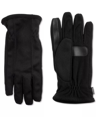 Luvas Isotoner Signature Stretch Smartouch Masculinas Pretas - Tamanho Grande