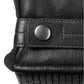 Luvas Isotoner Signature Sleekheat Masculinas em Couro Sintético, Pretas, Tamanho Médio