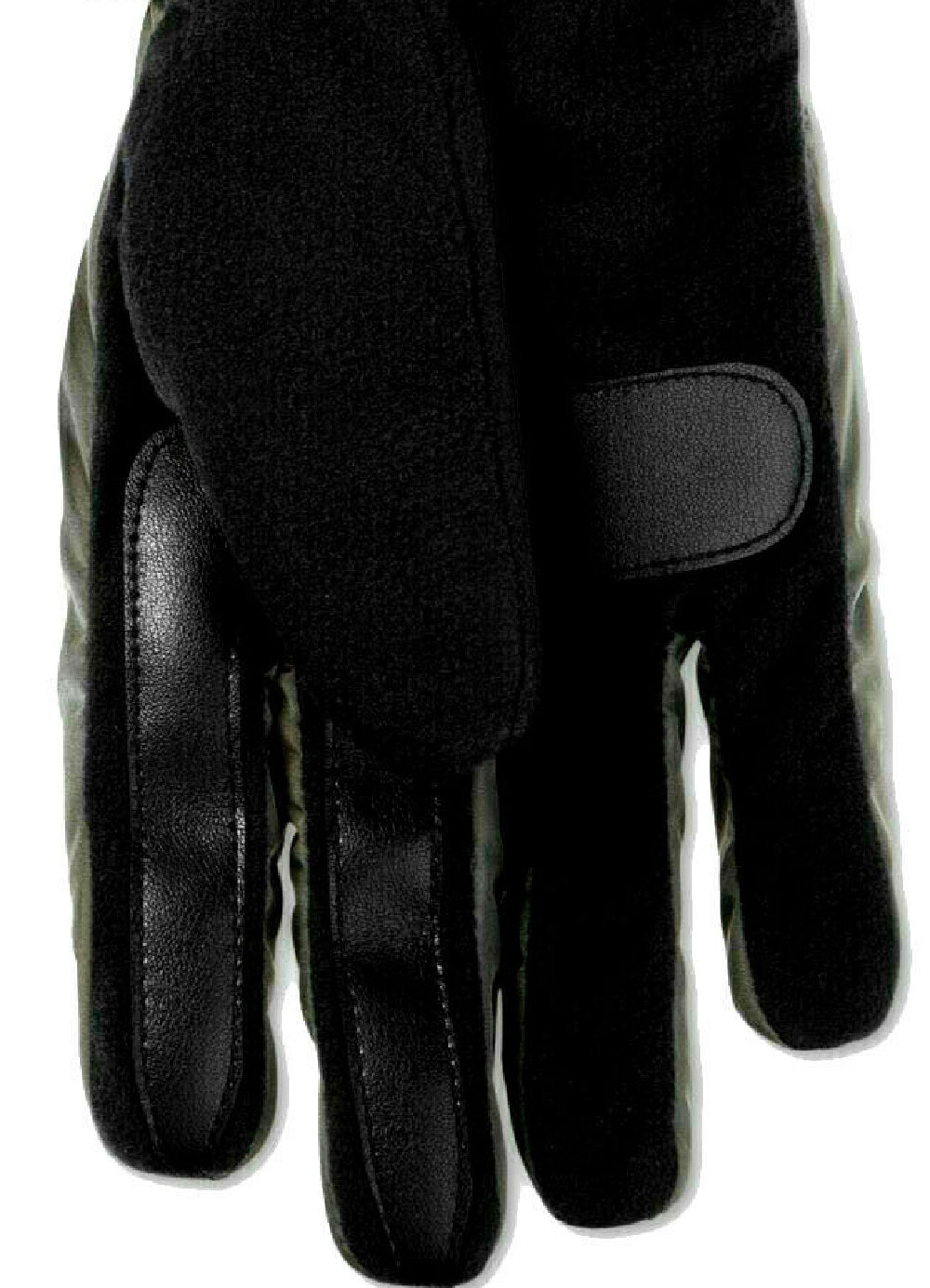 Luvas de inverno masculinas Isotoner Signature Smart Dri com forro de lã e tela sensível ao toque, cinza, tamanho grande