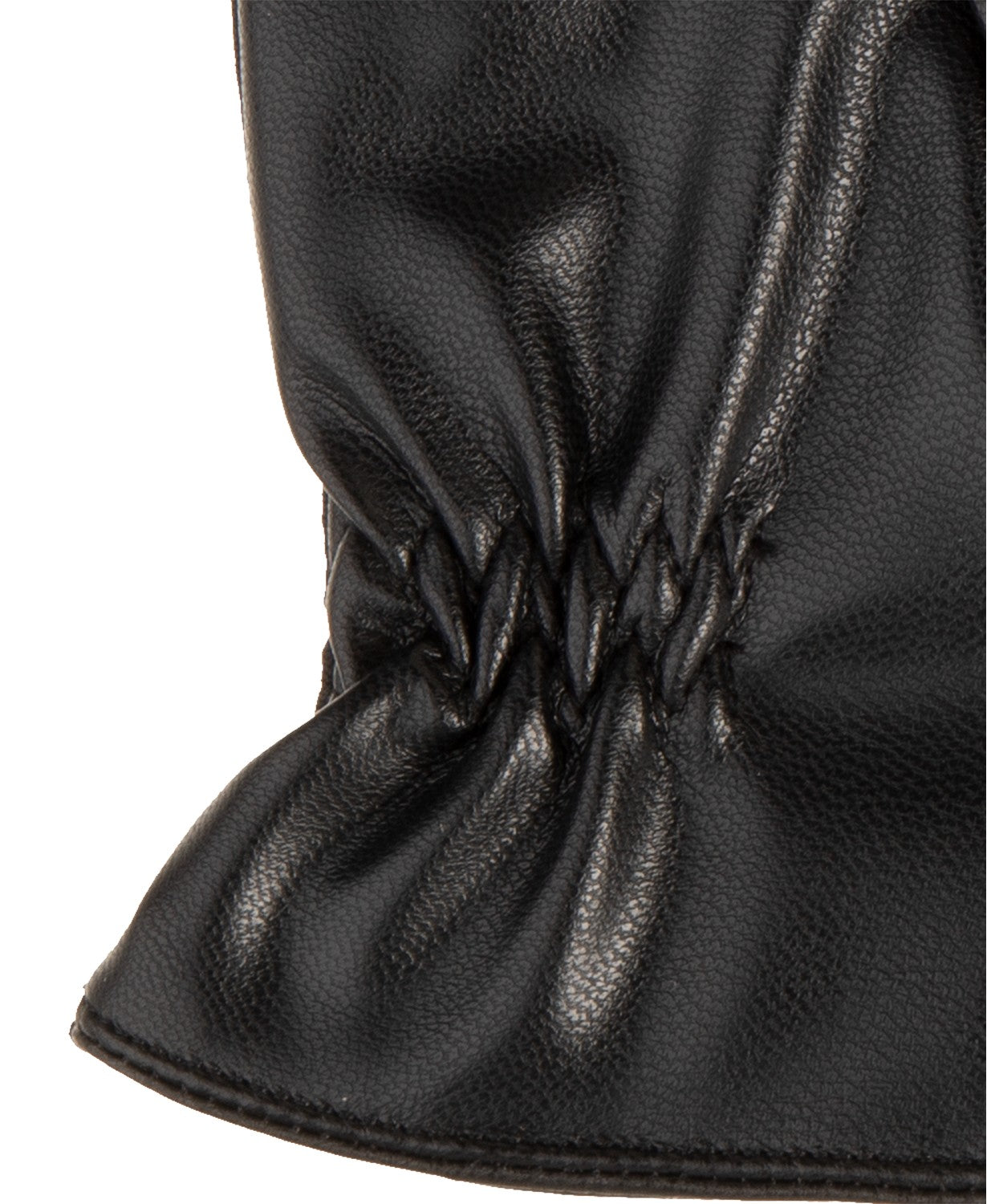 Luvas Isotoner Signature Sleekheat Faux Nappa Masculinas Pretas Tamanho X-G