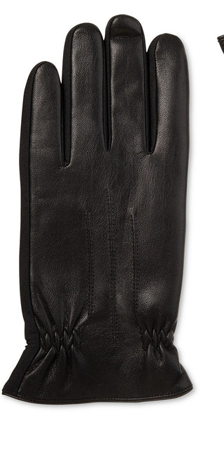 Luvas Isotoner Signature Sleekheat Faux Nappa Masculinas Pretas Tamanho X-G
