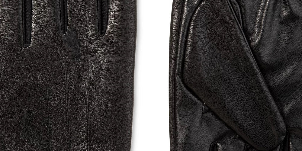 Luvas Isotoner Signature Sleekheat Faux Nappa Masculinas Pretas Tamanho Grande