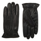 Luvas de tela sensível ao toque Isotoner Signature Sleekheat Faux Nappa para homens, pretas, tamanho extra grande