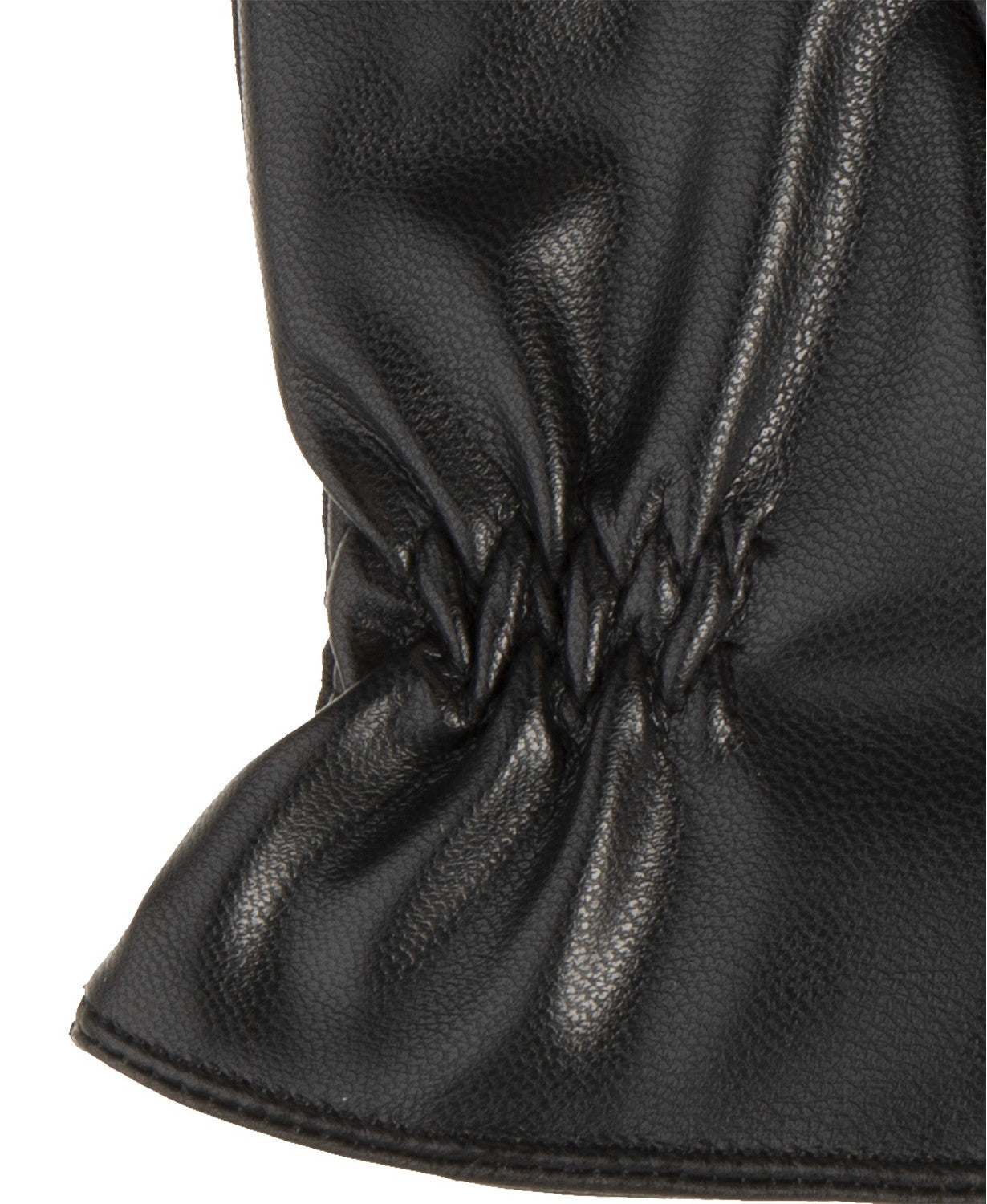 Luvas de tela sensível ao toque Isotoner Signature Sleekheat Faux Nappa para homens, pretas, tamanho extra grande