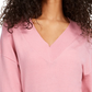 Vestido suéter com lantejoulas e amarração na cintura para jovens, tamanho 2, rosa, extrapequeno