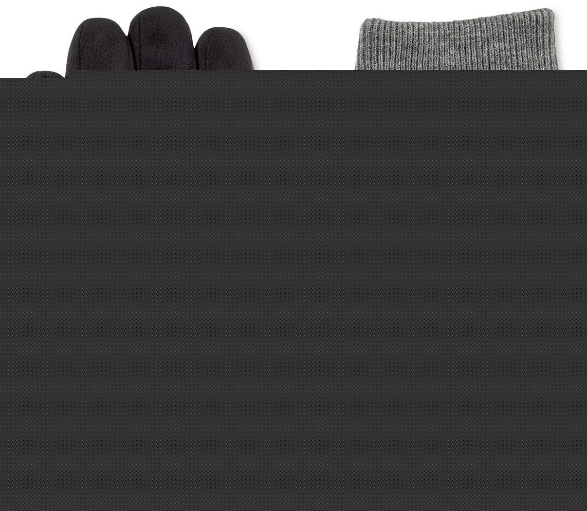 Luvas Isotoner Signature Smartdri Masculinas Pretas Médias