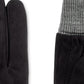 Luvas de inverno masculinas Isotoner Signature Microfibra Smartdri, pretas, tamanho grande