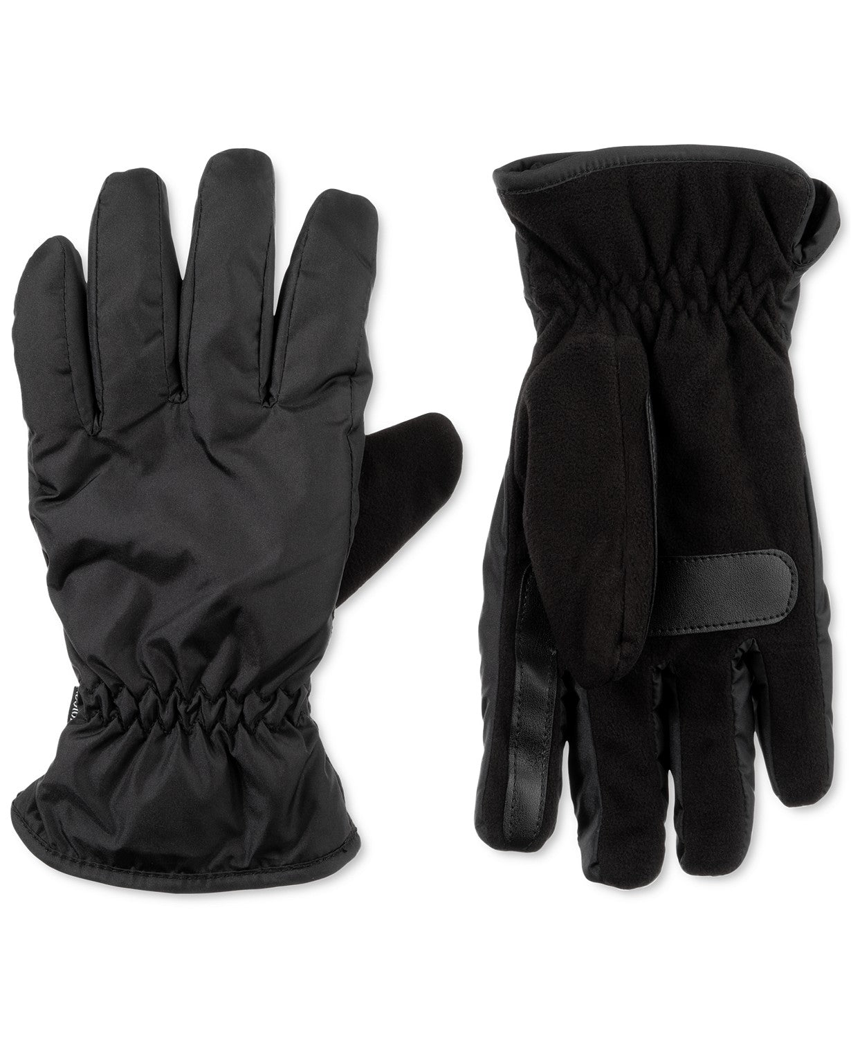 Luvas esportivas Isotoner Signature Sleek Heat masculinas, pretas, tamanho médio