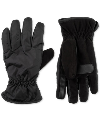Luvas esportivas Isotoner Signature Sleek Heat masculinas, pretas, tamanho X-G