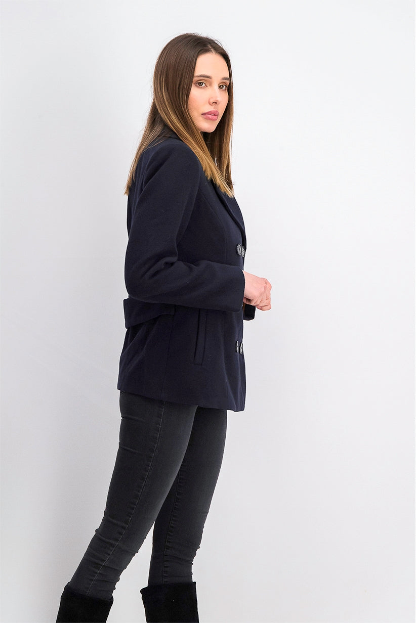 Maralyn &amp; Me Juniors' Casaco Azul Peacock Trespassado Tamanho Extra Pequeno