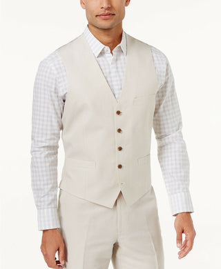 Colete masculino de linho misto INC International Concepts, bege, tamanho extrapequeno