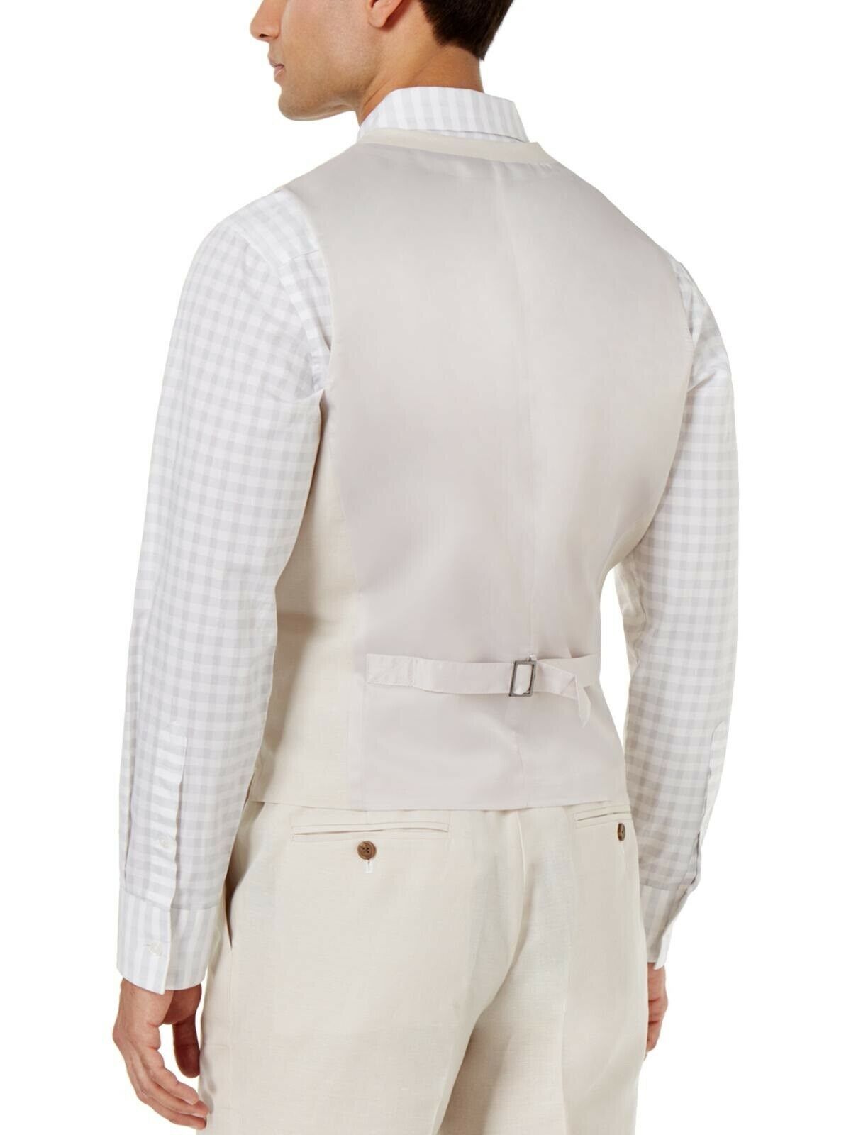 Colete masculino de linho misto INC International Concepts, bege, tamanho extrapequeno