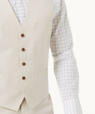 Colete masculino de linho misto INC International Concepts, bege, tamanho extrapequeno