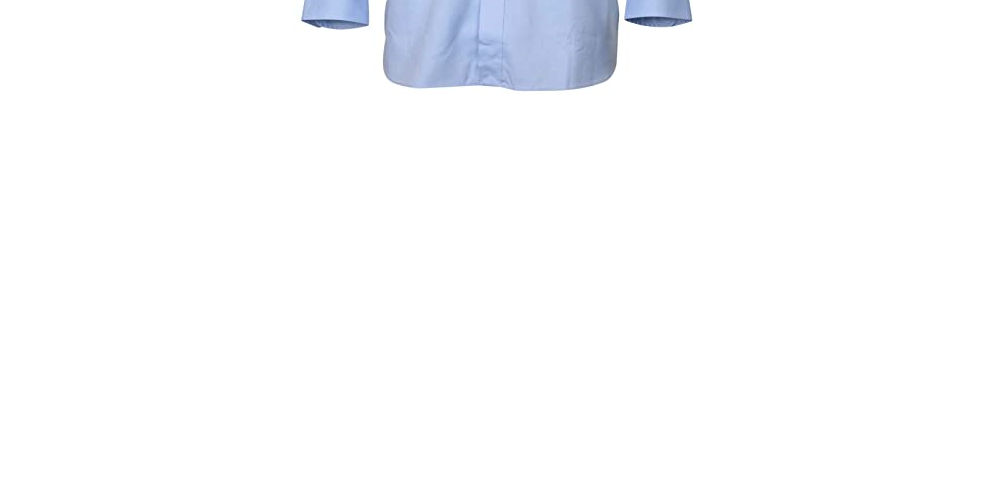 Camisa social Ralph Lauren masculina, ajuste regular, elástica, sem necessidade de passar, tamanho azul-marinho, 15,5 x 32-33