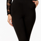 Macacão Material Girl Juniors com detalhe de renda e ilusão, preto, tamanho XX-G