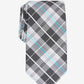 Gravata xadrez clássica Dever masculina Perry Ellis, cor carvão, tamanho único