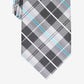 Gravata xadrez clássica Dever masculina Perry Ellis, cor carvão, tamanho único