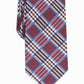 Gravata xadrez Cameron masculina Perry Ellis marrom tamanho único