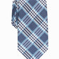 Gravata xadrez Cameron masculina Perry Ellis azul marinho tamanho único