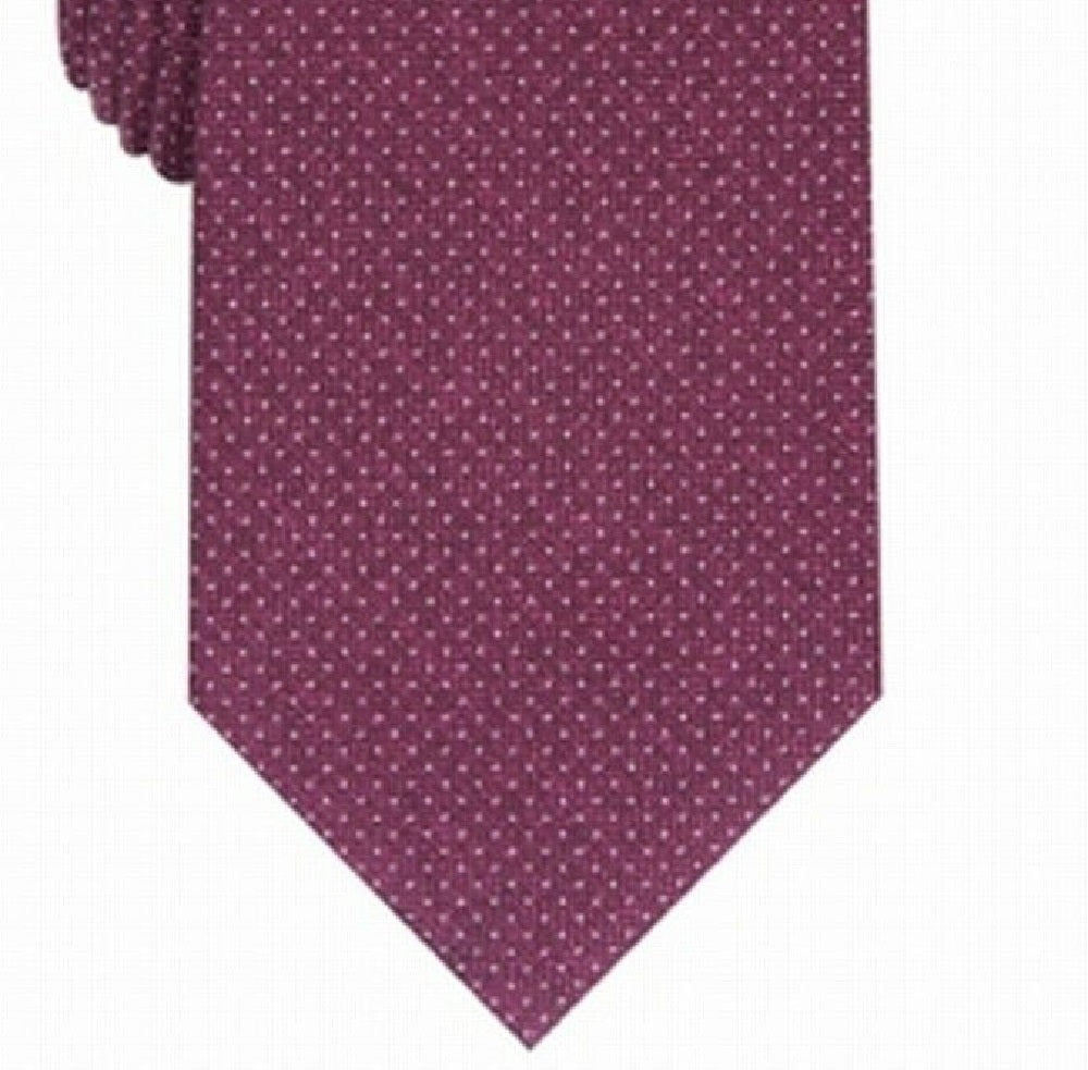 Gravata Perry Ellis Ruthven Micro-Dot Masculina Vinho Tamanho Único