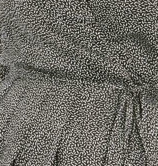 Leyden Women's Plissado WrapTop Preto Tamanho X-Grande