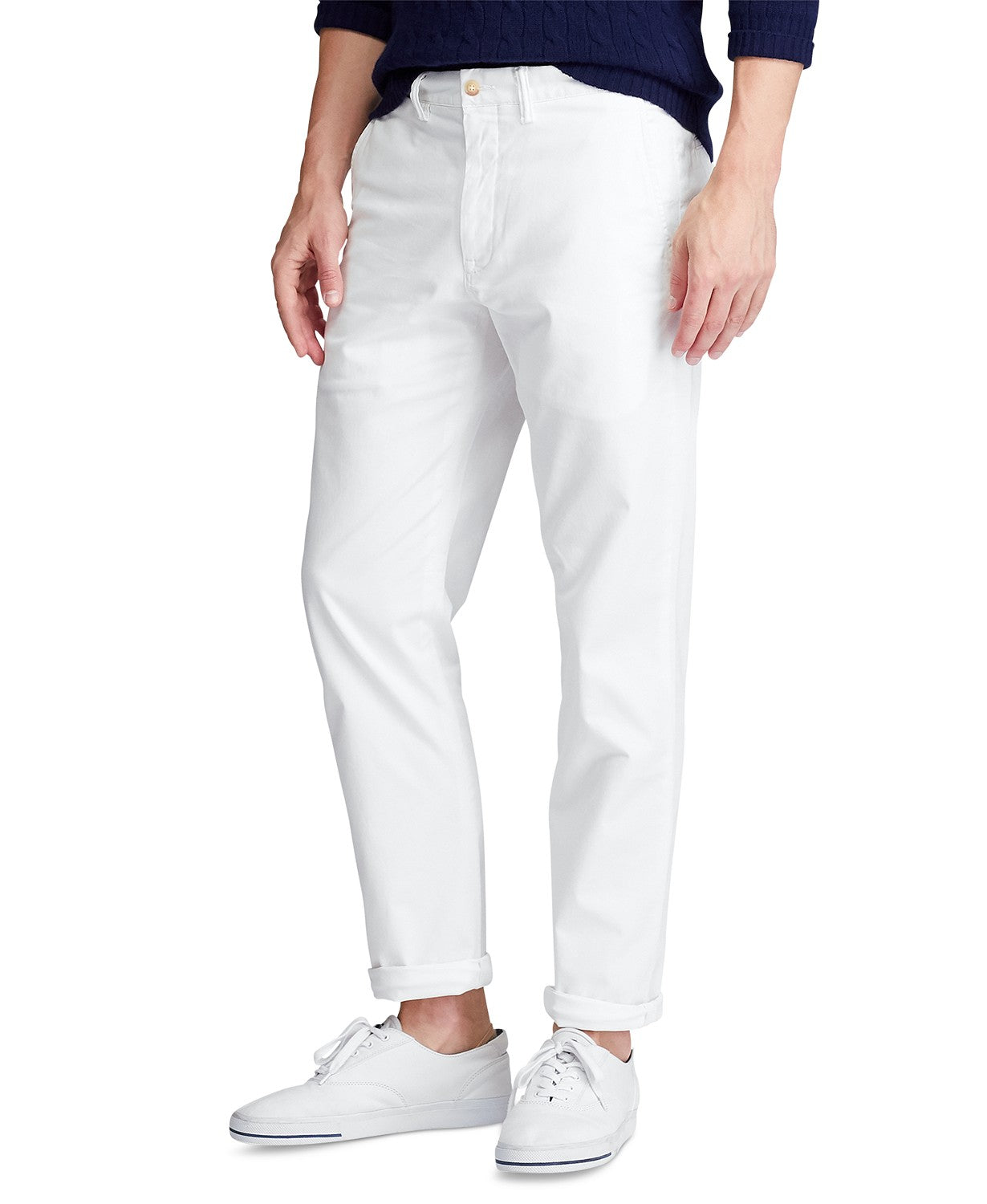 Calça Chino Ralph Lauren Masculina Straight Fit Branca Tamanho 33x32