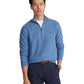 Suéter Ralph Lauren Masculino Texturizado com Zíper de 1/4 Azul Marinho Tamanho P
