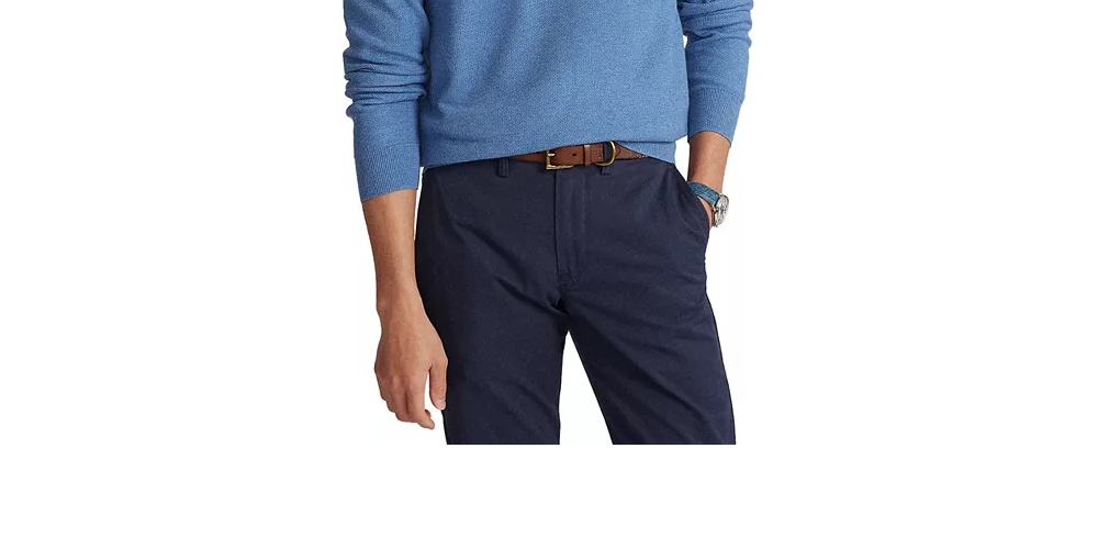 Suéter Ralph Lauren Masculino Texturizado com Zíper de 1/4 Azul Marinho Tamanho P