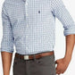 Camisa esportiva masculina Ralph Lauren Performance Twill, branca, tamanho X-S