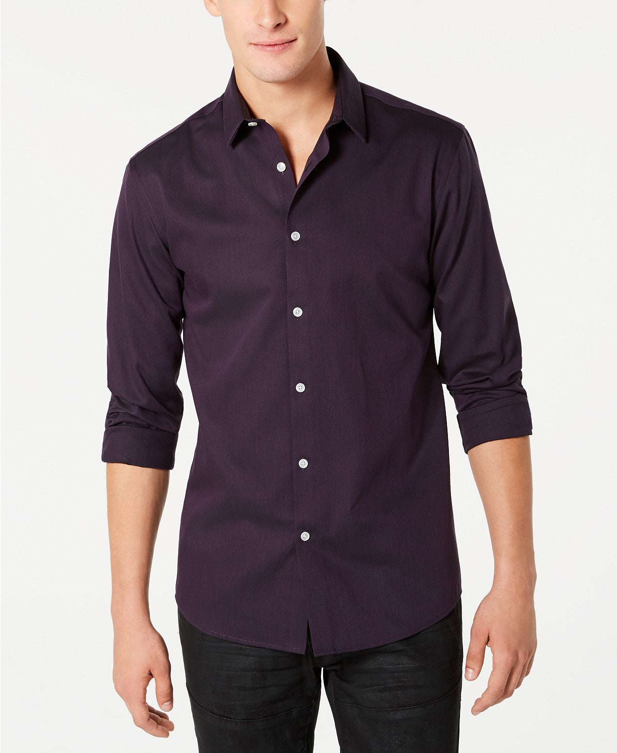 Camisa Kurt Anti-Passe Masculina INC International Concepts Roxa Tamanho 3 Extra Grande