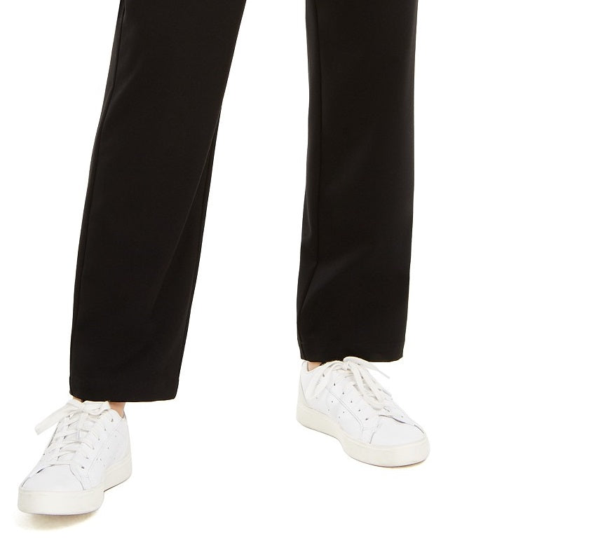 Calça feminina Danielle Bernstein Paperbag Waist Preta Tamanho Extra Pequeno