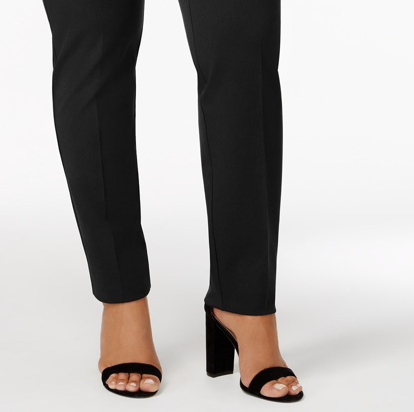 Calça Cropped Feminina Alfani Preta Tamanho 6