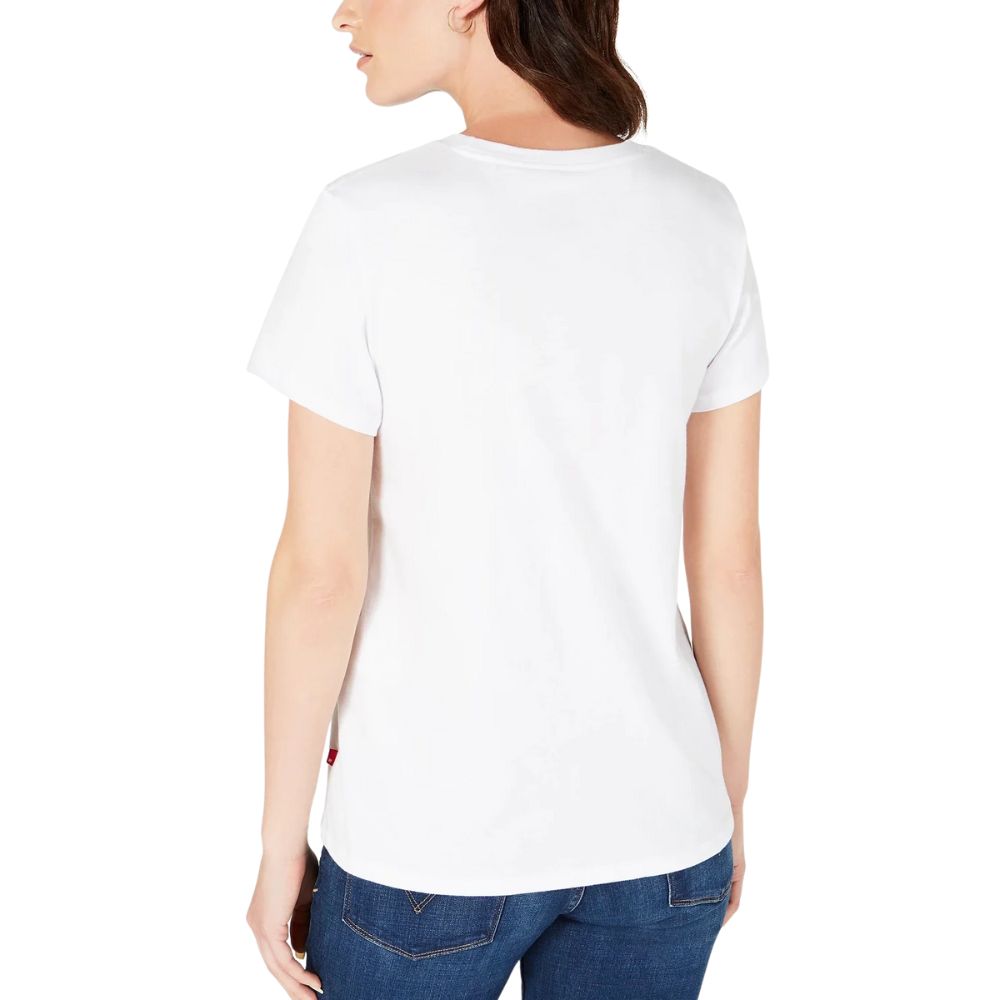 Camiseta Levi's The Perfect Cotton Batwing-Graphic Feminina Branca Tamanho P